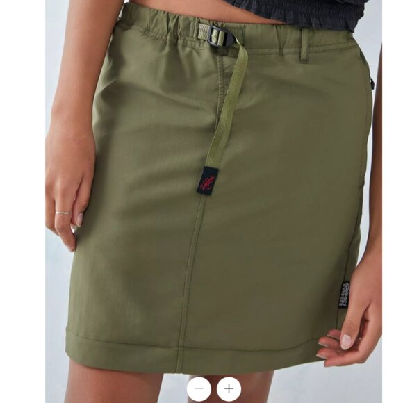 Gramicci Convertible Micro Ripstop Cargo Zip Off Small Midi EUC Army Olive Green - Picture 2 of 12